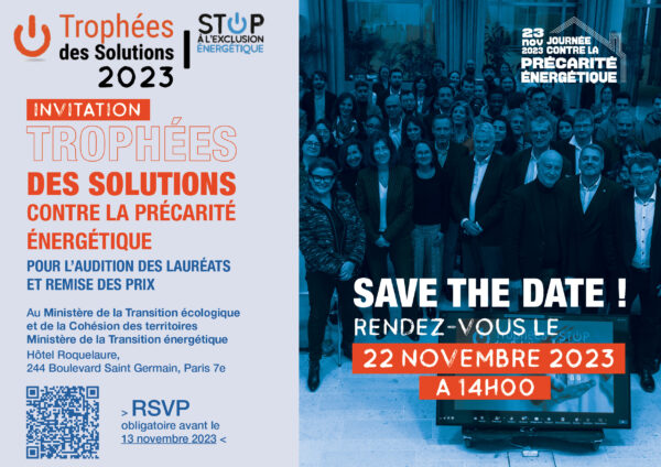 Reseaux Sociaux Invitation Trophees 2023 Officiel INVITATION 2023 TROPHÉES DES SOLUTIONS CONTRE LA PRÉCARITÉ ÉNERGÉTIQUE