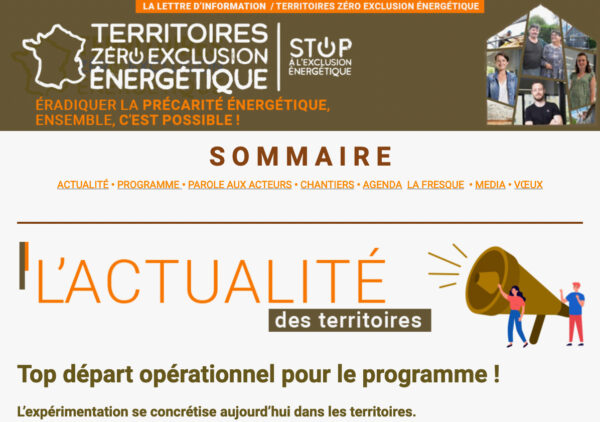 Top départ opérationnel pour le programme !  L’expérimentation se concrétise aujourd’hui dans les territoires. Top départ opérationnel pour le programme ! L’expérimentation se concrétise aujourd’hui dans les territoires.