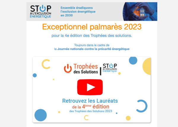 Exceptionnel palmarès 2023 pour la 4e édition des Trophées des solutions. Exceptionnel palmarès 2023 pour la 4e édition des Trophées des solutions.
