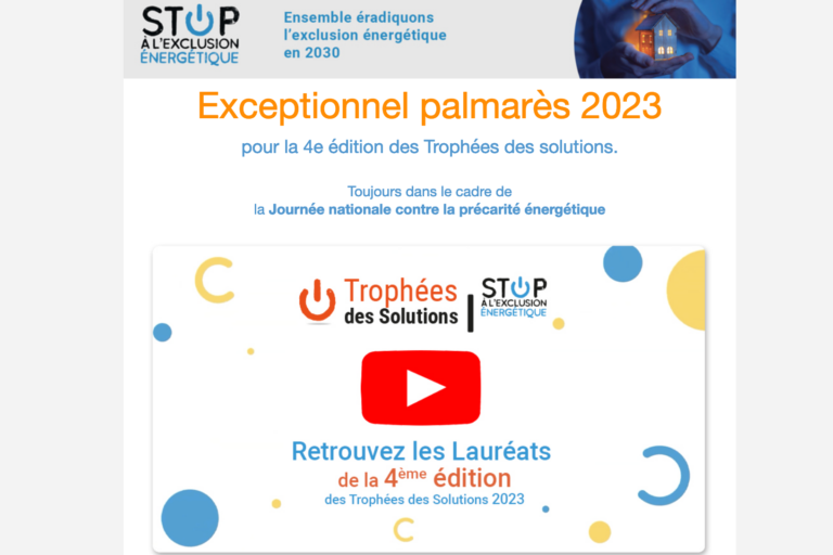 Exceptionnel palmarès 2023 pour la 4e édition des Trophées des solutions.