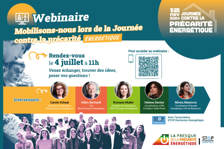 Webinaire Mobilisons-nous lors de la Journée de la Précarité Énergétique.