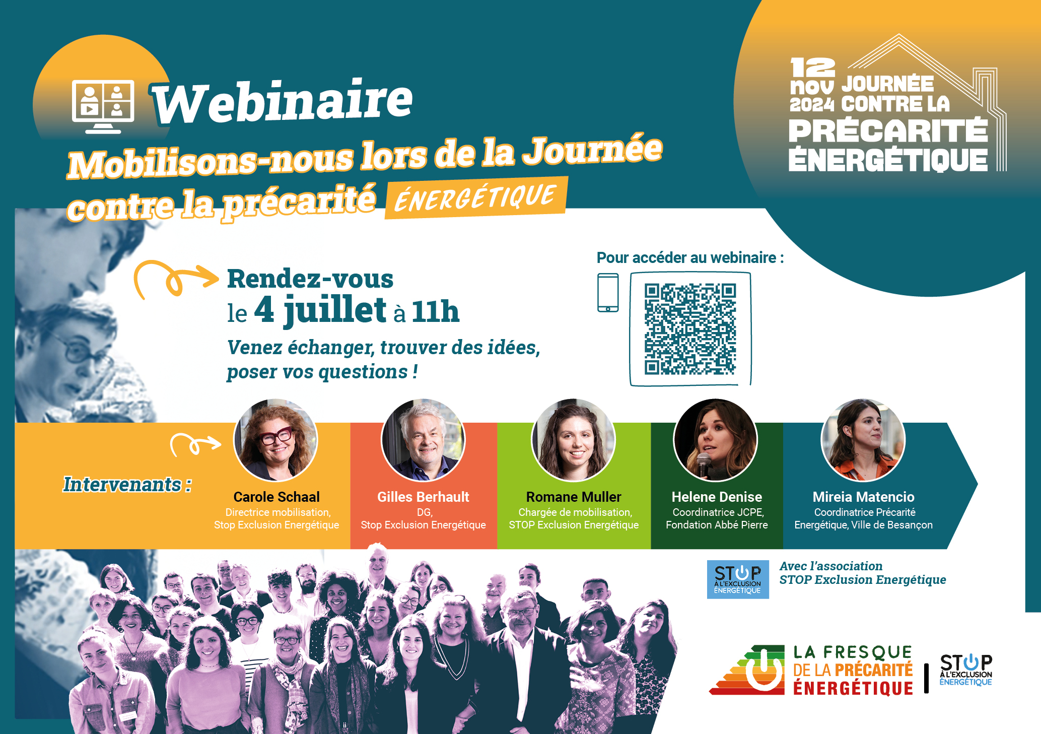 Webinaire Mobilisons-nous lors de la Journée de la Précarité Énergétique.