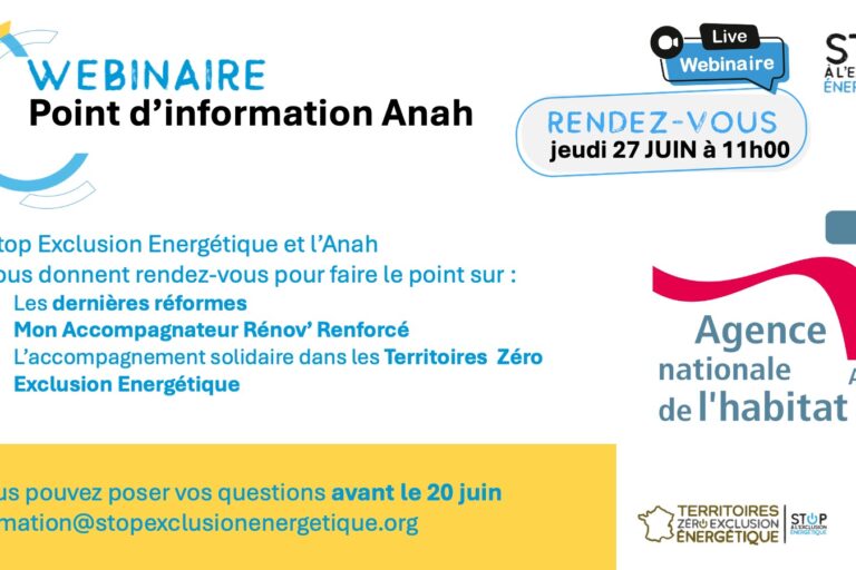 Stop Exclusion Energétique et l’Anah